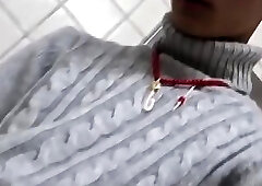 Chinese boy Got Blowjob At Public Toilet