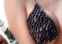 Attractive shemale slut blow each others dicks by the pool