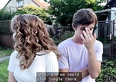 HUNT4K. Una Fairy is screwing and showing her twat in front of her Boyfriend