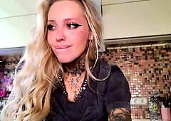 Blonde Babe Solo Masturbation
