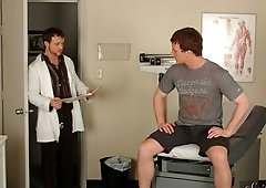 Doctor Nash Lawler cures Cameron Adams' hard-on