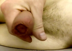 Youngster Edging and Jizz in Couch