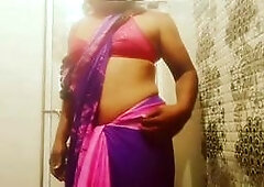 Indian sissy, chubby crossdresser