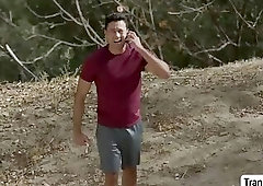 Horny TBabe Natalie Mars bend over and let dude bang her ass