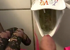 Sissy unsheathes and milks in neighbor woman's sneakers