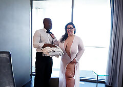 Thick BBW in Glasses Teased, Pounded, and Face Splattered