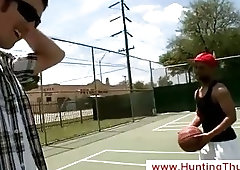 Gay hunts the streets for black schlong