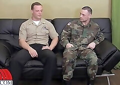Navy Corpsman Logan fucks Sergeant Miles