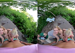 Amazing Threesome With Two Hot Real Estate Agent Ladies - MugurPornVR