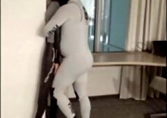 Wetsuit Hump on Dummy Window