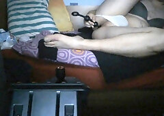 BG Ass Fucking pegging with plug and beads