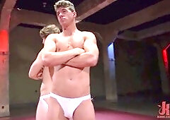 Men fighting nude, inked wrestling, hot wrestling