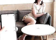 NOW I CONTROL YOUR SNATCH. I made her cum so hard in a cafe by using Lovense Ferri remote control toy