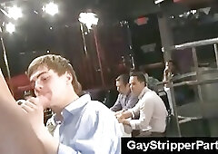 Twink sucks big fat gay cock in public