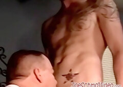 Mature man craves for young amateurs hot spunk while sucking