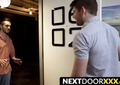 NextDoorXXX.com - Gorgeous studs banging tight holes in bareback bash