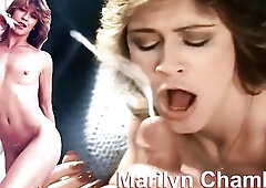 MARILYN CHAMBERS sexiest POV ORAL SEX FINISH cum blast in porn history, that babe licks large rod cum throat