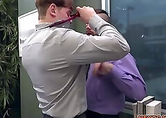 Hot sex at the office with workmates Julian Brady and Josh Brady