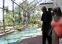 Sally D'Angelo actually wanted some of Shaundam's large ebony knob and that babe got each inch of it.