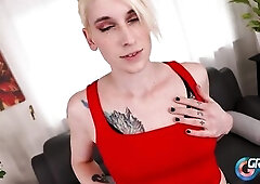 Devi Dionne returns looking effortlessly sexy in a reservoir top, shorts, and haunch-high socks. Effortless but deadly - this babe'll ruin your c