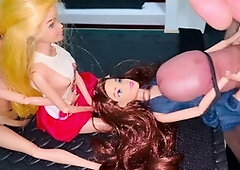Fucking sex barbie doll, barbie doll cum, barbie doll cumshot