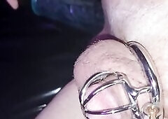 Sissy Anna gets her butt drilled properly by a BBC. her micropenis is locked in a chastity cage