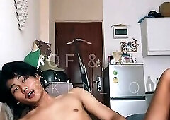 Young asian thai big dick cumming 2