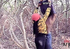 Afro sweetheart is groaning during the time that getting screwed in the nature, 'coz it feels so worthy