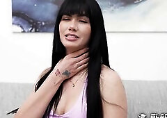 Yenifer Chacon - Latin babe casting interview and striptease