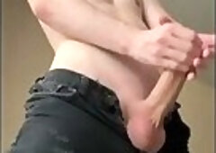 Hard Jerking Session Without Taking Off My Tight Jeans