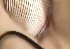 Sissy crossdressing whore gets spit roasted