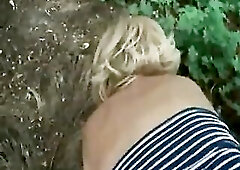 Hungarian amateur granny outdoor