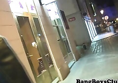 Pickedup euro twink cumsprayed in mouth