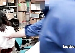 Shoplifter Disrobes For The Guard Then Takes It Missionary To Stay Free