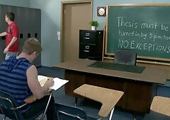 Men: Tutor Teaches Twink to Throat