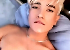 Solo masturbation and gay climax