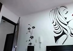 Femboy Carla enjoys a taste of her cum