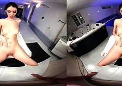 Real amateur teen fucks while babes watch