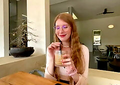 Dating in a Cafe Ended with Fucking in a Hotel