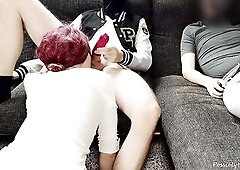 Cuckold Spouse Eats Cum From Strangers Cock-sock After Oral-job