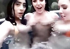 Three Busty Blonde BABE...!!! soohot - lesbian sex with big booty MILFs