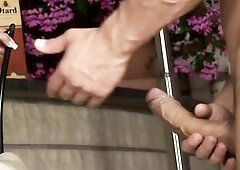 A breasty golden-haired maid in nylons widens wide as her boss thrusts his thick jock unfathomable into her soaked vagina with intensive excitement. T