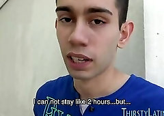 Latin straighty sucking for dollars