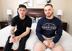 Pre-fuck interview with Dustin Hazel and Franco Styles