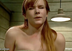 Ginger Whips Slave Mounted On Sybian - Claire Robbins