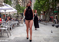 Shy Pretty Bitch Sings In Pain - 1 - PublicDisgrace