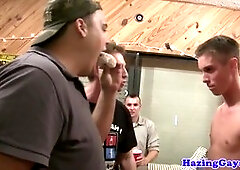 straight hunky frat humiliated with analsex