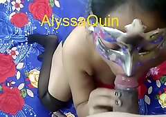 Alyssaquin - Desi Mote Lund Ko Bhabhi Ne Maze Se Chusa