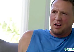 Transsexual Threesome With Guy And Babe