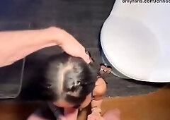 Oriental in hot underware desires to take Chris's GIANT WANG in her living room. CJ Miles & Chris Diamond